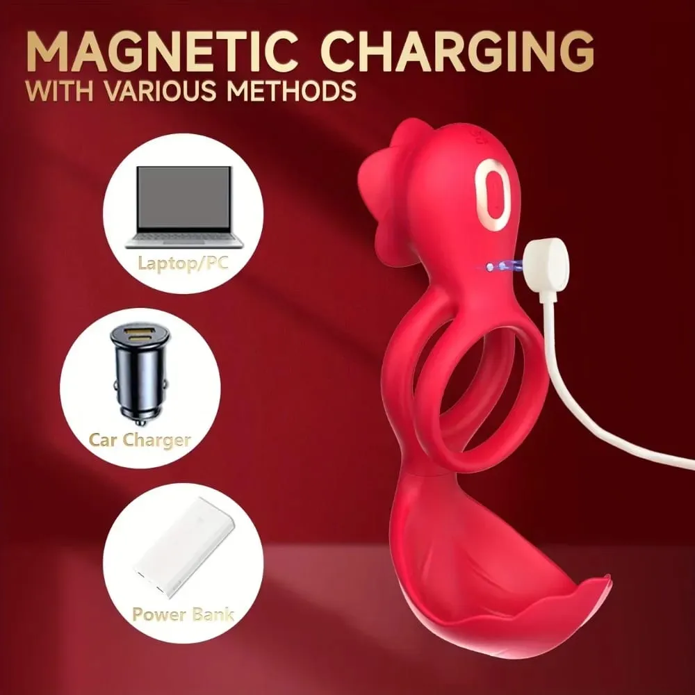 Vibrating Penis Ring Cock Ring Penis Vibrator for Men Clit Stimulator Male Scrotum Massager Sex Toys Couples Adult Products 18+ — image 5