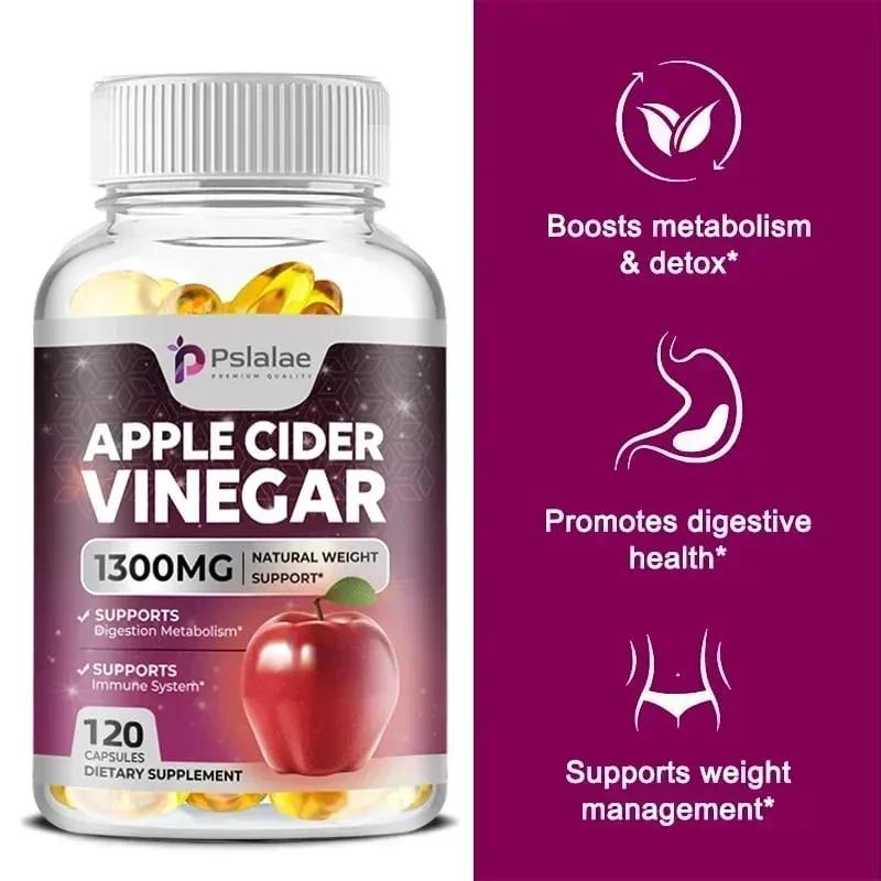 Apple Cider Vinegar - Fat Burner Natural Detox and Cleanse Energy Support Supplement — image 4