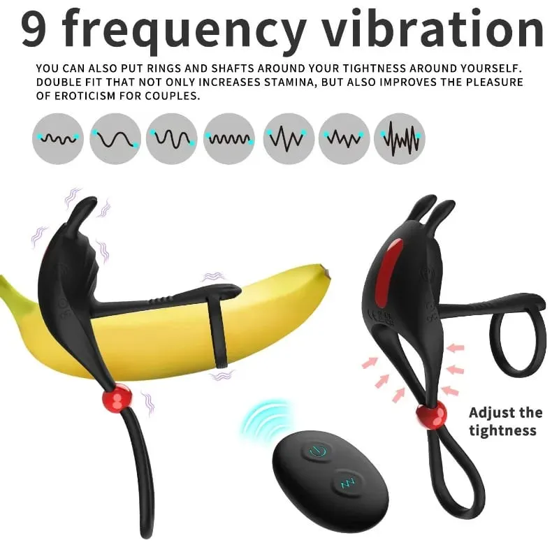 Vibrating Cock Ring Vibrator Penis Ring Masturbator Penisring Adult Toy Sex Toys for Men Delay Ejaculation Erection Penisring — image 2