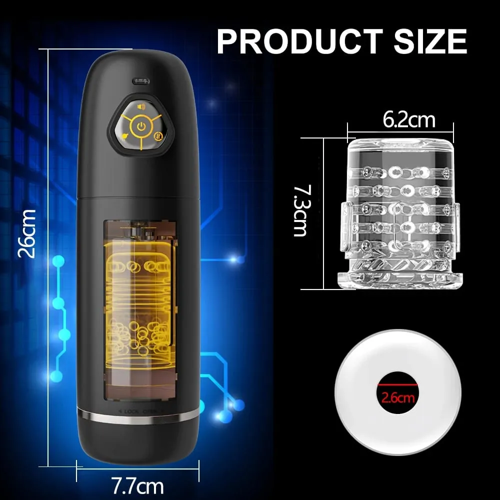 APP อัตโนมัติชาย ROTARY และ Telescopic Masturbation อุปกรณ์ Penile Desensitization DELAY อุปกรณ์การฝึกอบรมของเล่นสำหรับผู้ใหญ่ — image 6