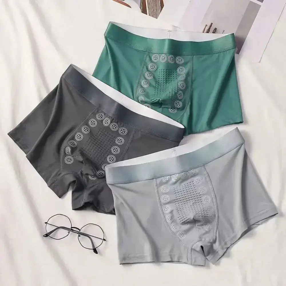 4pcs Boxer กางเกงขาสั้นผ้าไหมน้ำแข็งชุดชั้นใน Cool Underpants Breathable เซ็กซี่บางกางเกงเซ็กซี่ชุดชั้นใน U นูน — image 16