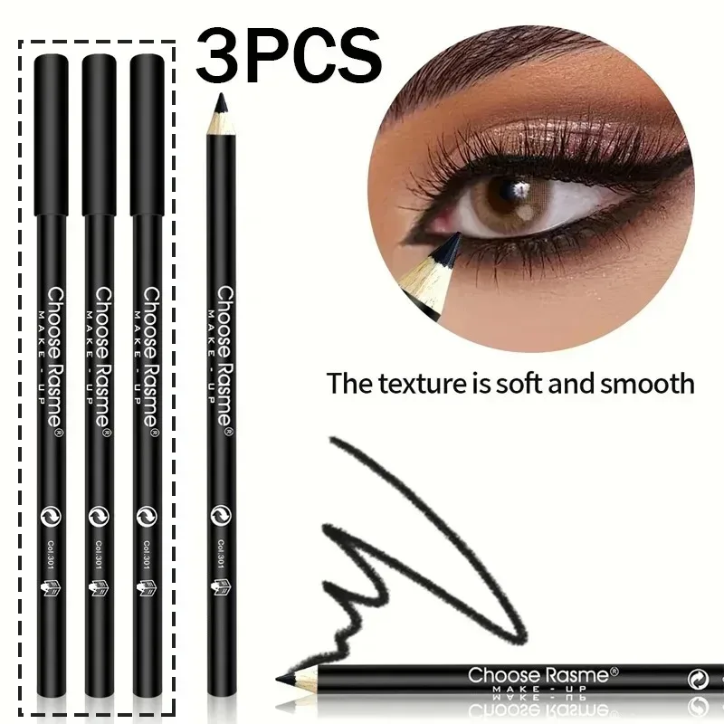 1–20 Stück wasserfeste schwarze Eyeliner-Stifte – wischfest, langlebig und anfängerfreundlich, glattes, hochpigmentiertes Punk-Augen-Make-up
