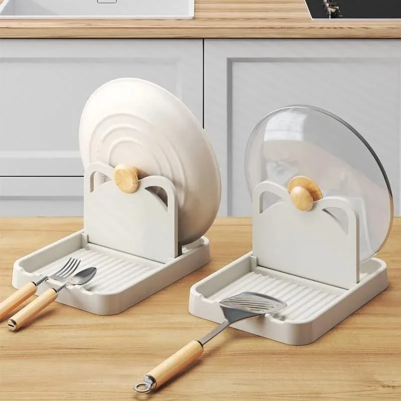 Soporte multifuncional para tapa de olla, soporte para cuchara, soporte para tapa de olla, espátula, cuchara para sopa, estante de almacenamiento, accesorios de cocina — image 2