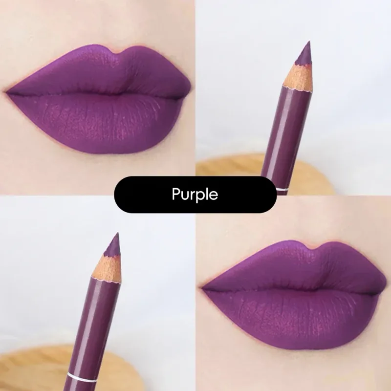Non Stick Cup Waterproof Matte Lip Liner Pen Nude Red Long Lasting for Women Party Makeup Lip Cosmetics — image 14