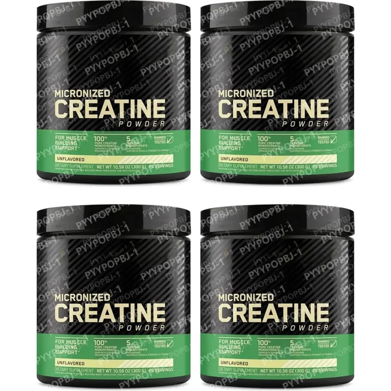 Creatina monoidrato micronizzata in polvere pura e non aromatizzata per lo sviluppo muscolare, forza, potenza e supporto per il recupero, adulti 300 g