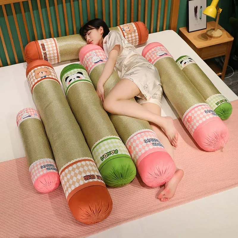 60 ซม.Panda Ice Vine หมอน Plush สองด้าน Cool Ice หวายเบาะนุ่ม Plush Throw หมอนบ้านโซฟาเตียงตกแต่งของขวัญ — image 2