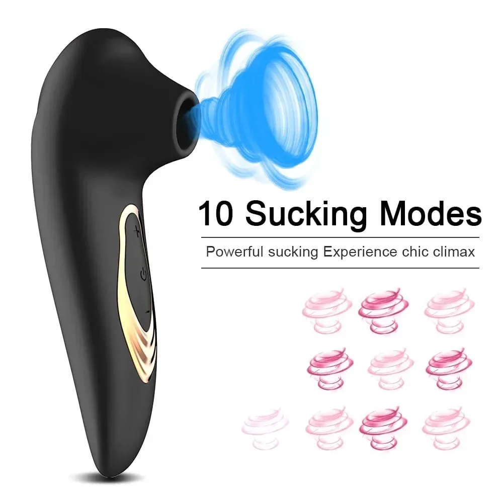 Leistungsstarker Vakuumimpuls Klitorissauger Vibrator Nippel G-Punkt Oralmassagegerät USB wiederaufladbar Wasserdichtes Sexspielzeug für Erwachsene für Frauen — image 6