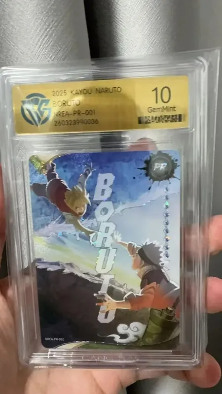 Karta Naruto wersja angielska PR-001PR-002 PRISTINE-10.0 Autentyczna karta oceny KAYOU — image 3
