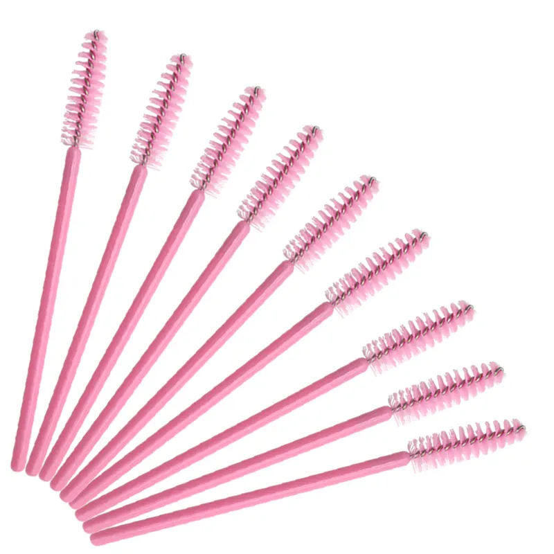 50 pièces pour greffer des cils Extension femmes pinceaux de maquillage outils jetables en Nylon Mascara baguette applicateur pinceaux à cils — image 2