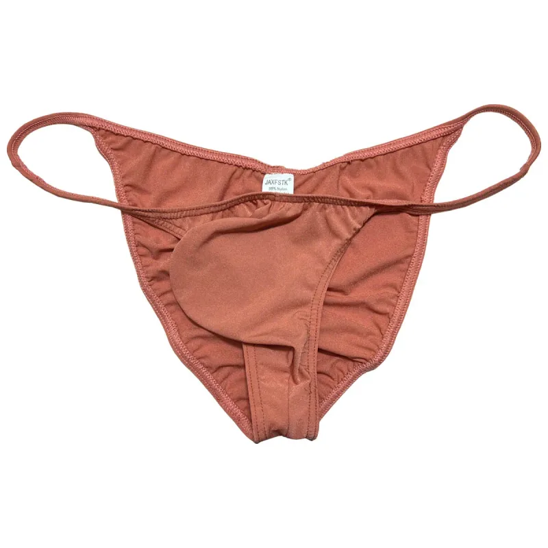 Roupa interior masculina macia micro breve mini calcinha confortável breve respirável leve masculino baixo crescimento mini triângulo corte roupa interior — image 5