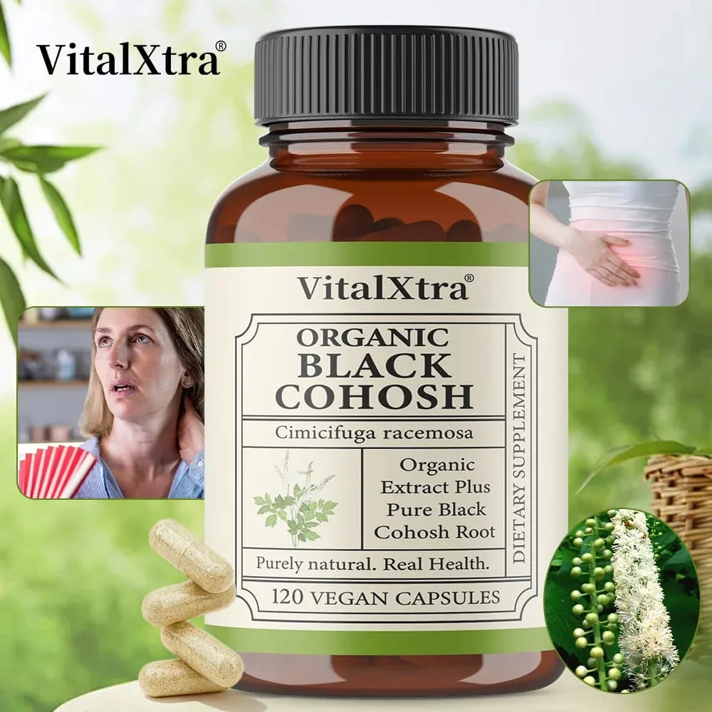 ราก Black Cohosh ควบคุมการทำงานของต่อมไร้ท่อ ปรับปรุงคุณภาพการนอนหลับ บรรเทาอาการวัยหมดประจำเดือน ช่วยสุขภาพหัวใจและหลอดเลือด — image 1