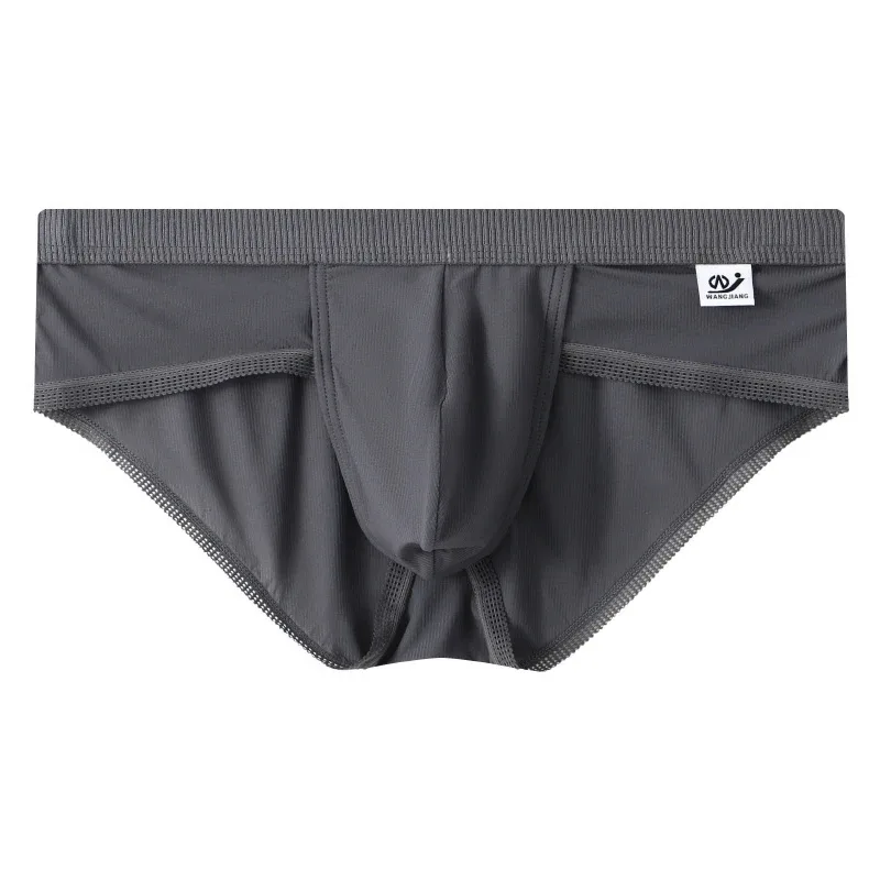 New Arrival Men's Briefs Ice Silk Underwear Seamless Breathable Low Waist Panties Shorts — image 26