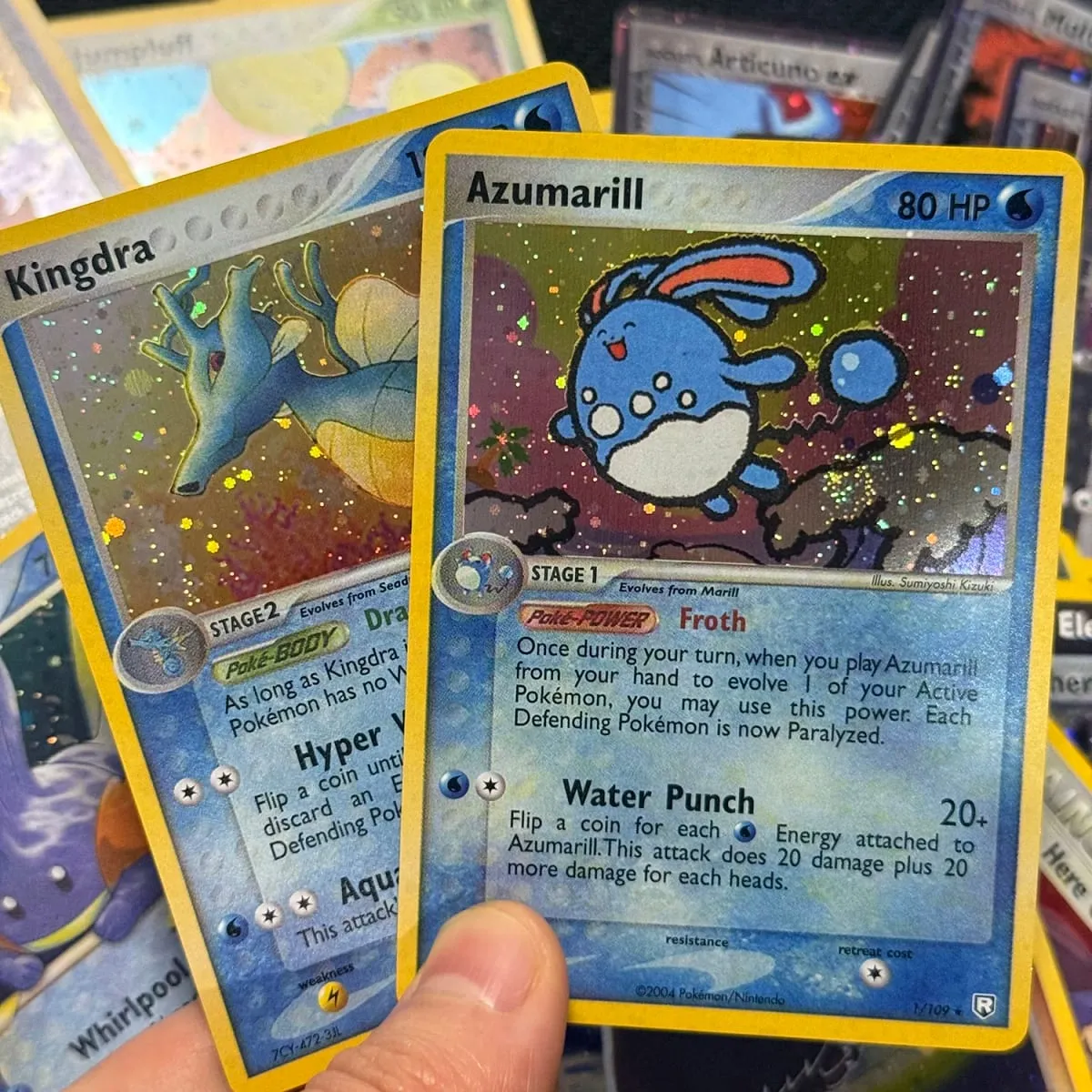 Proxykort Team Rocket Returns (TR) Rocket's Moltres Rocket's Sneasel Treecko Star Dark Ampharos Azumarill Mudkip Star — image 6