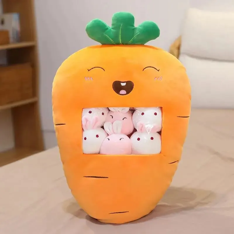 Enam Mainan Kecil Di Dalam Bantal Mewah Buah Kartun Comel Kusyen Sofa Sumbat Lembut Homdecor Bantal Sandaran Hadiah Kanak-kanak — image 12
