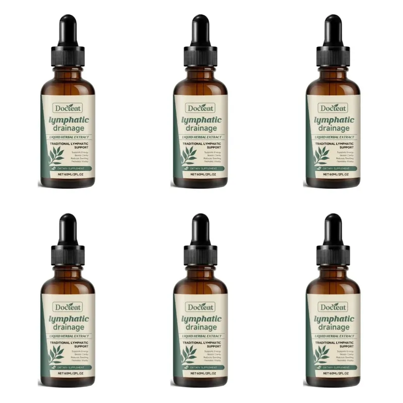 림프 배수 방울 60ml 도움 팽창 완화 면역 체계 건강 추출물(식칼 포함) Red Clover Stillingia Prickly Ash — image 11