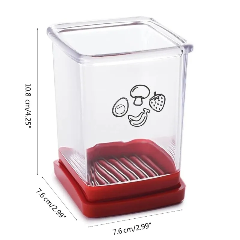 Kitchen Speed Cup Slicers Cutter Fruktverktyg för ägg Frukt Grönsaksförrätt — image 6