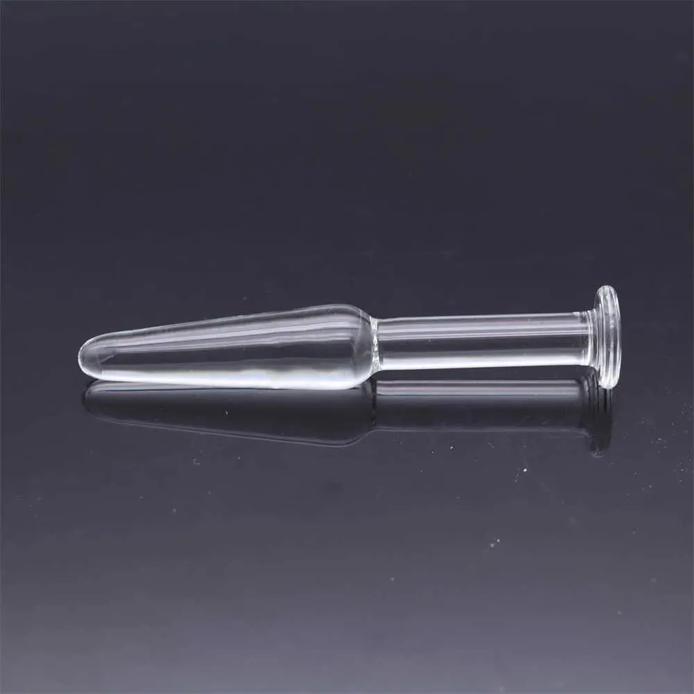 Kaca Kristal Palam Dubur Dilator Dildo Pengurut Prostat Palam Punggung Dubur Perangsang Produk Dewasa Mainan Seks untuk Wanita Lelaki