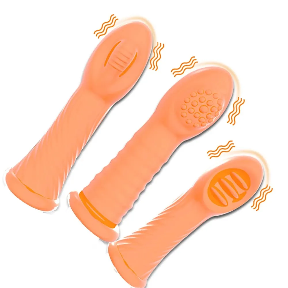 Finger Vibratoren Orgasmus G-punkt Klitoris Vaginal Massage Stimulator Masturbator Erotische Vibrierende Finger Hülse Sex Spielzeug Für Frauen — image 1