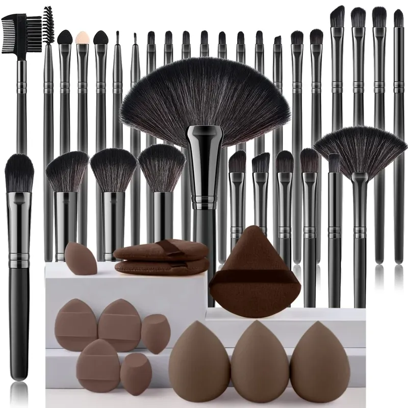 32Pc Makeup Brush Set Cosmetic Tools for Powder Eye Shadow Foundation Blush Blending Beauty Makeup Brush Kit for Makeup Starters — image 21