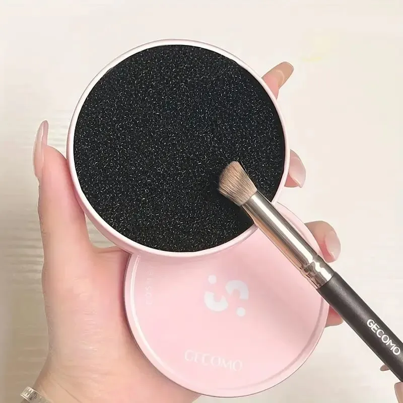 Make-up-Pinsel-Reiniger, Farbentfernungs-Reinigungsschwamm, reinigt Make-up-Pinsel-Pulver schnell und einfach ohne Wasser und chemische Lösungen