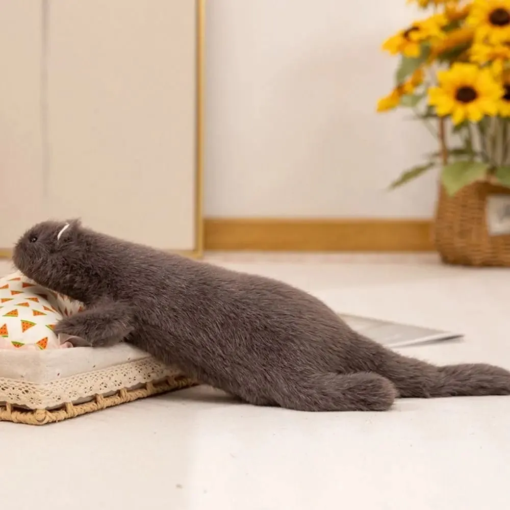 Oreiller en peluche de furet en peluche douce, Expression mignonne, coutures denses, Long coussin de furet, Texture moelleuse, jouet de furet en peluche, corps Long — image 5