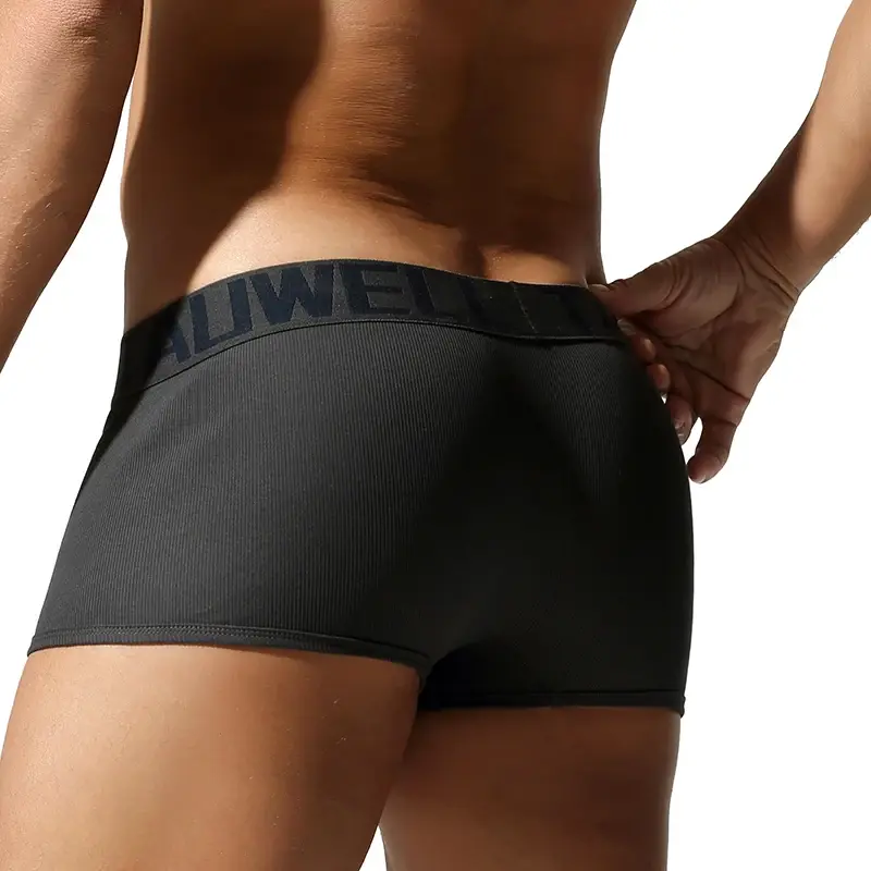 Erkek İç Giyim, Yüksek Kaliteli Boxer Şort, Düz Renk, Yüksek Elastikiyet, Slim Fit, Nefes Alabilir