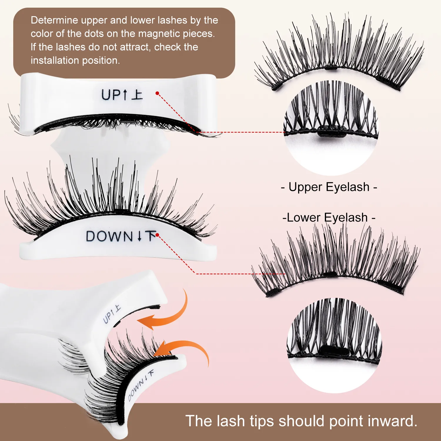 Kit de cils magnétiques doux, aspect naturel, 3D, faciles à appliquer, réutilisables, sans colle nécessaire pour le maquillage des yeux