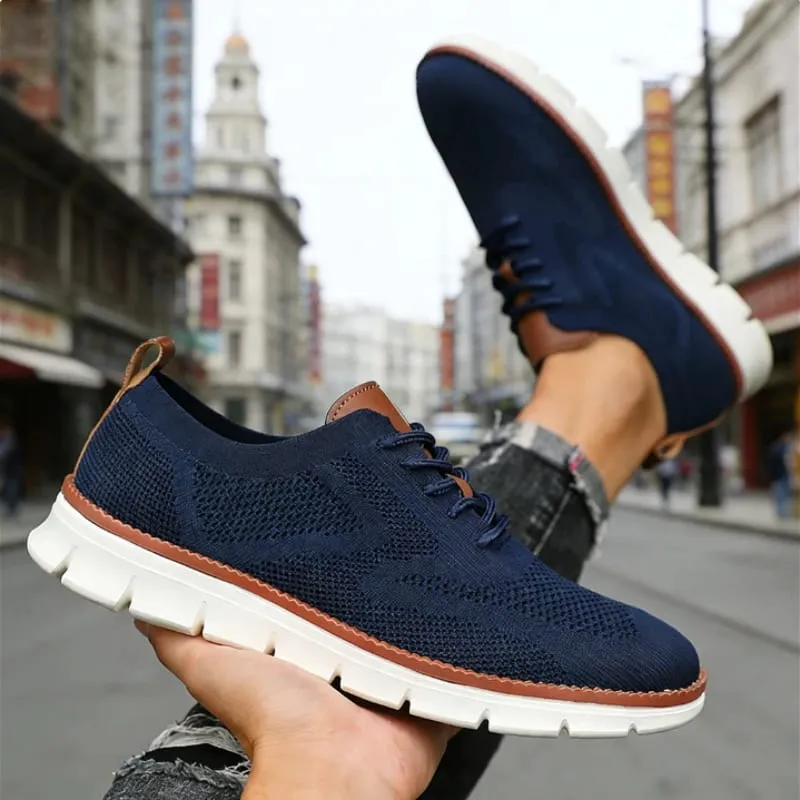 Scarpe da ginnastica causali da uomo all'aperto Leggere e traspiranti Mesh Morbide scarpe da passeggio vendute Comode scarpe alla moda ammortizzanti per uomo — image 8