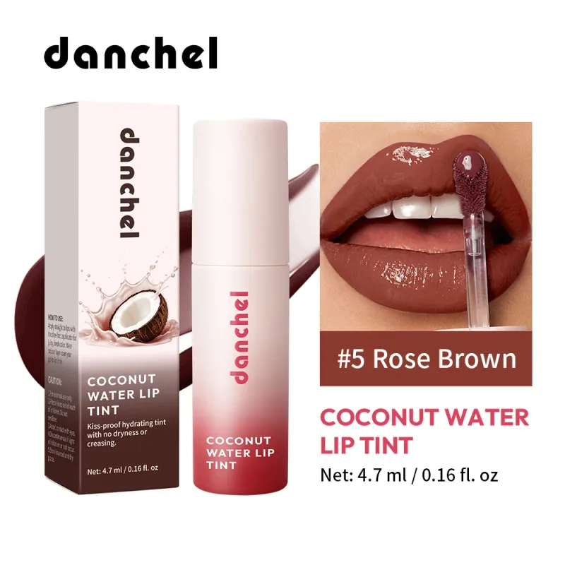 น้ำมะพร้าว Lip Tint Long-Lasting Hydration Flawless สีเคลือบเงาไม่เหนียวเหนอะหนะกันน้ำ Smudge-Resistant Lip Tint — image 11