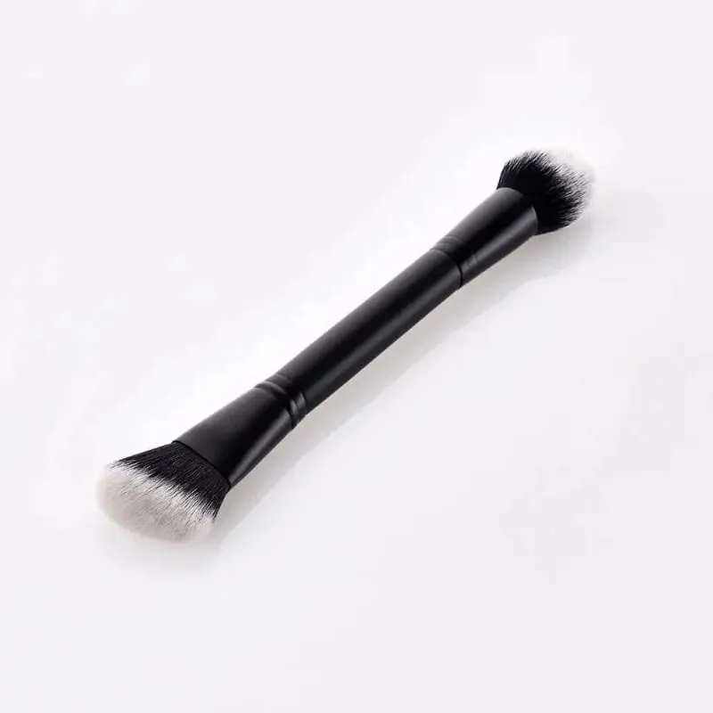 แปรงแต่งหน้าแบบ Double Ended Face Brush แปรงซ่อม Contour แปรงสำหรับครีมผง Face Beauty เครื่องสำอางค์เครื่องมือ — image 3