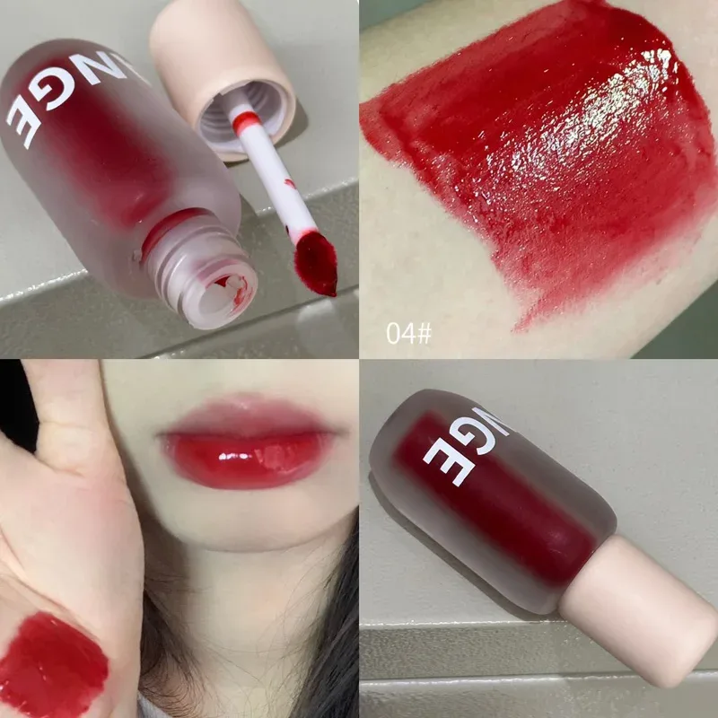 Matte Frosted Lip Gloss ลิปสติกเนื้อลิควิดไม่เหนียวเหนอะหนะให้ความชุ่มชื้น พิกเมนต์สีริมฝีปาก เครื่องสำอางแต่งหน้ารายวัน — image 10