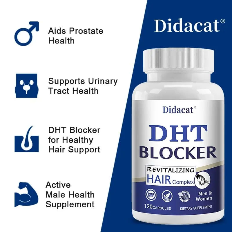 Didacat Advanced DHT Blocker Hair Growth Supplement for Hereditary Thinning Hair - for Men and Women Hair Loss — image 2