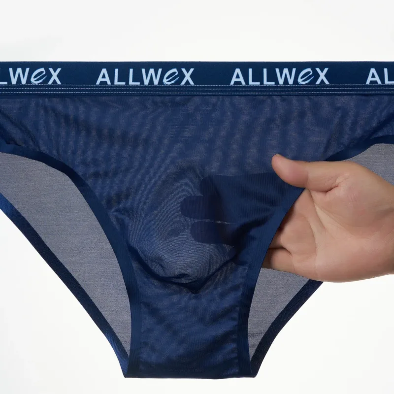 Nahtlose Slips aus Eisseide für Männer, sexy, glatte Unterwäsche, 3D-Beutel-Unterhose, bequeme Dessous-Höschen, männliche Low-Rise-Slips — image 21