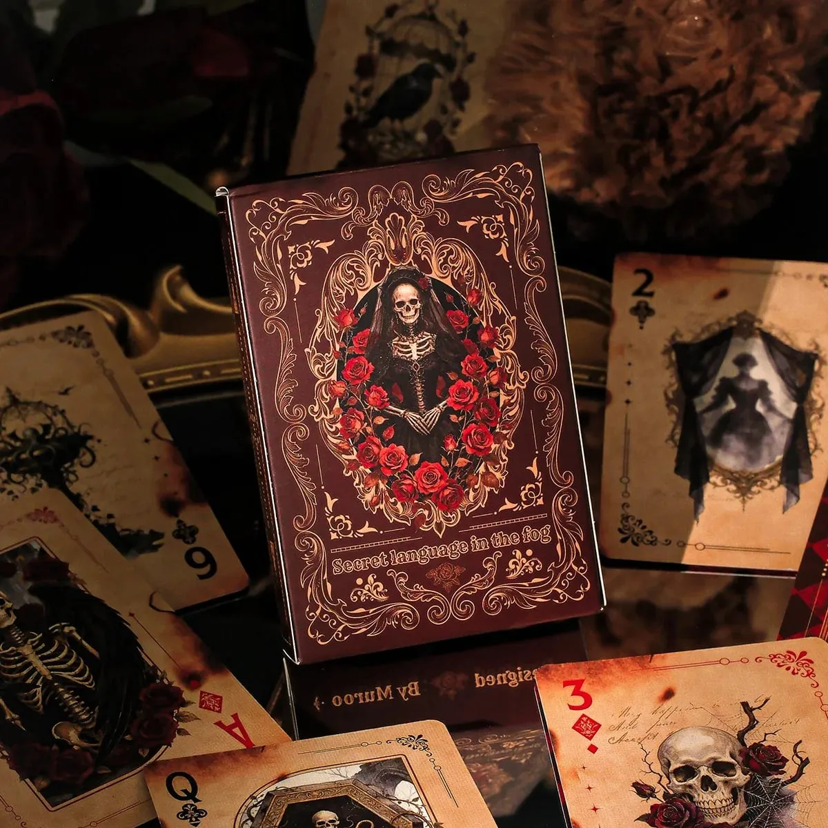 Mystery Whisper Playing Cards-Juego de cartas de póquer de diseño vintage, juego de fiesta para adultos, Team Building, juego familiar, noche, regalo único