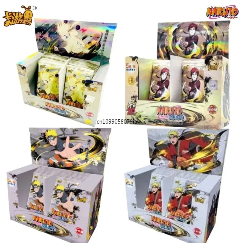 Véritable carte NARUTO combat chapitre série complète jeu de cartes carte de Collection dessin animé jouets pour enfants entourant les cadeaux de vacances. — image 1