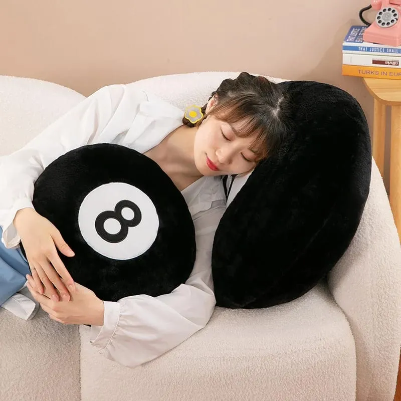 좋은 시뮬레이션 당구 8 공 플러시 베개 박제 소프트 8 풀 플레이어 홈 인테리어 실내 스포츠 크리 에이 티브 선물 — image 3
