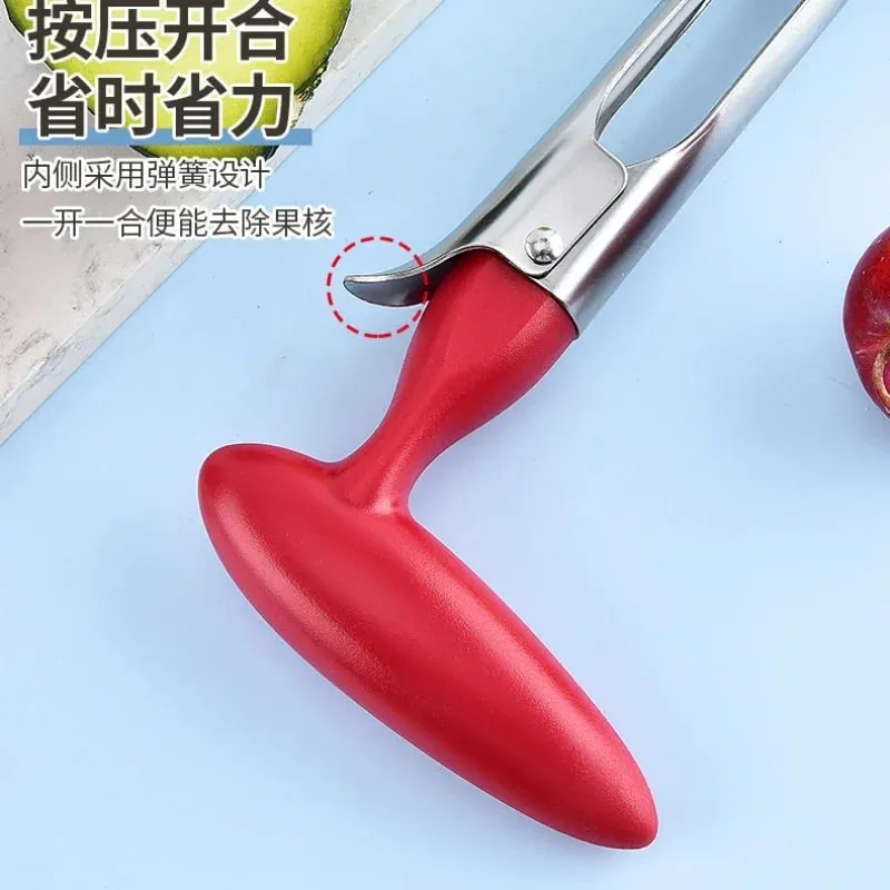 พรีเมี่ยม Apple Corer สแตนเลส Apple Pears Core Remover เครื่องมือเครื่องตัดผลไม้ Seeder เครื่องตัดมีดครัวผักเครื่องมือ — image 7