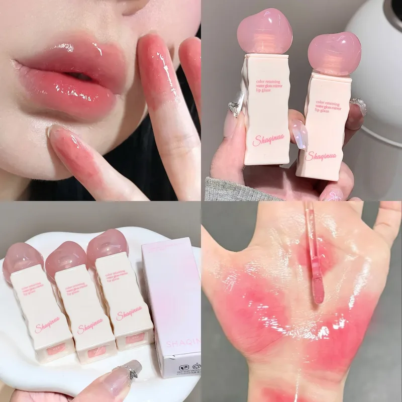 Clear Moisturizing Mirror Vand Flydende Læbestift Holdbar Hydrating Pink Lip Gloss Plumping Sexy Lip Tint Makeup Korean Cosmetics — image 3