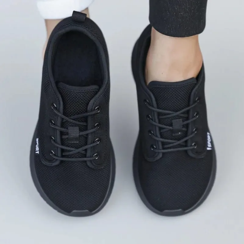 Chaussures à plateforme à bout large pour hommes, chaussures d'entraînement respectueuses des gros orteils, baskets durables à semelle intérieure en mousse à mémoire de forme, chaussures de voyage respirantes — image 4