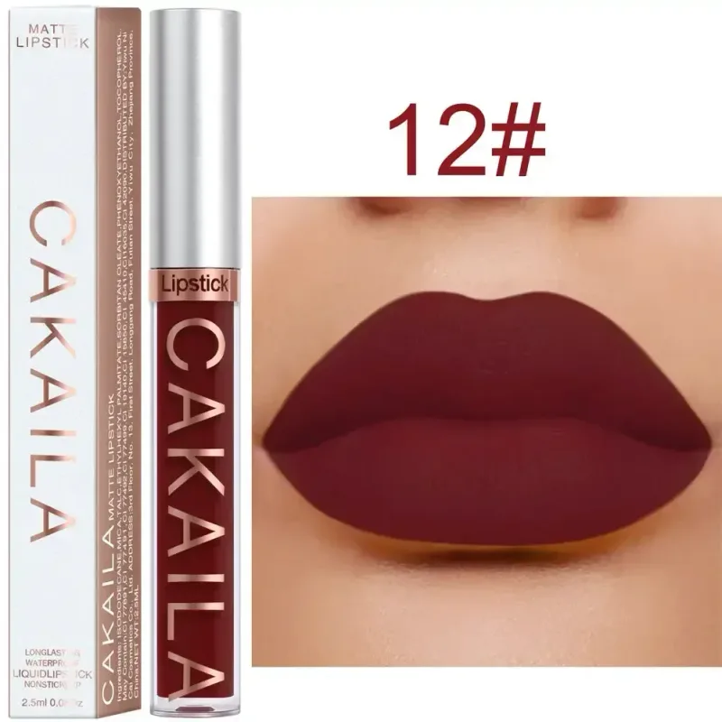 Lip Gloss Waterproof Matte Liquid Gincu Tahan Lama Baldu Lipgloss Tiub Tint Pigmen Bogel Kosmetik Makeup Bibir — image 19