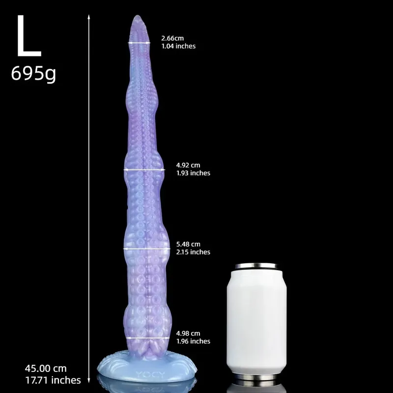 65cm 긴 엉덩이 플러그 흡입 컵 S M L XL XXL 판타지 문어 다리 딜도 라구 딜도 항문 구슬 5 크기 여성을위한 섹스 토이 남자 — image 11