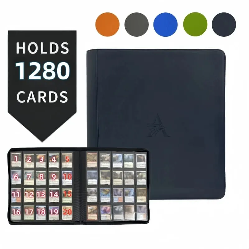 Premium-Kartenordner mit 20 Fächern – 1280 Sammelordner, Kartenalbum, Kartenhalter, passend für TCG- und Sportkarten. Sammlertraum — image 1