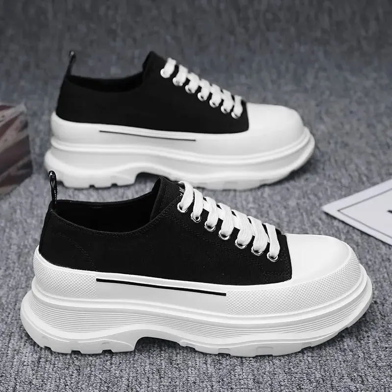 Männer Leinwand Sommer Atmungsaktive Plattform Erhöhte Muffin Turnschuhe 2025 Neue Herbst Tuch Casual Papa Trendy Schuhe — image 6