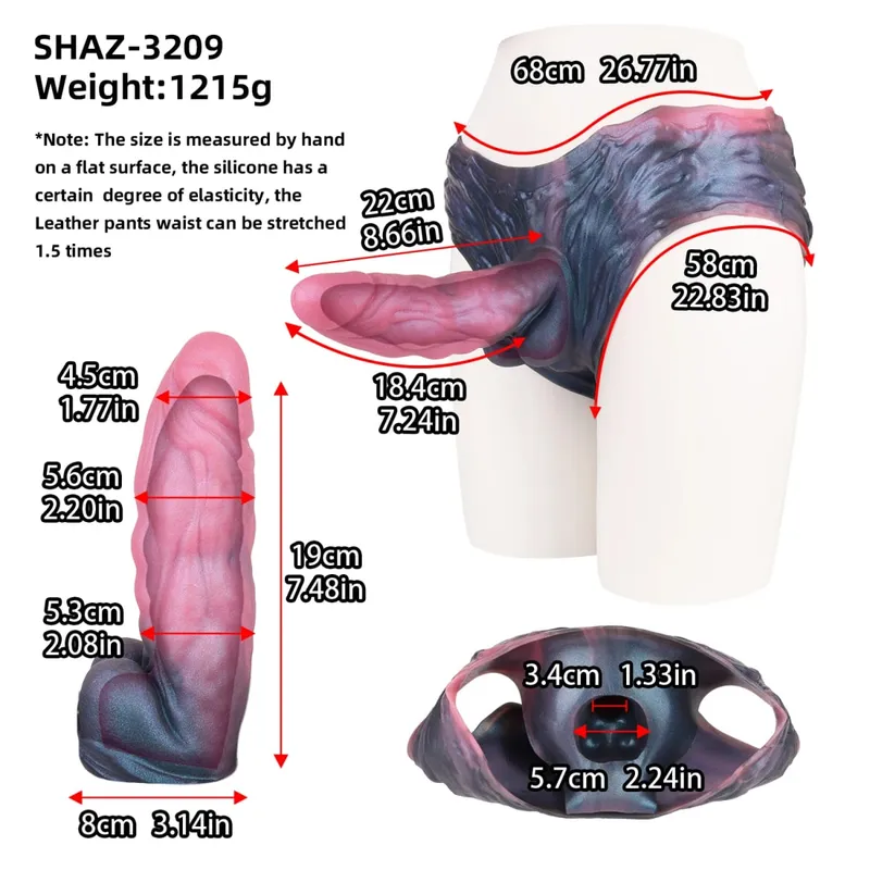 Strap On Cavallo lungo Guaina per dildo Imbracatura in silicone Mutandine per dildo Manicotto per pene indossabile Giocattolo adulto del sesso per uomini Preservativo riutilizzabile — image 20