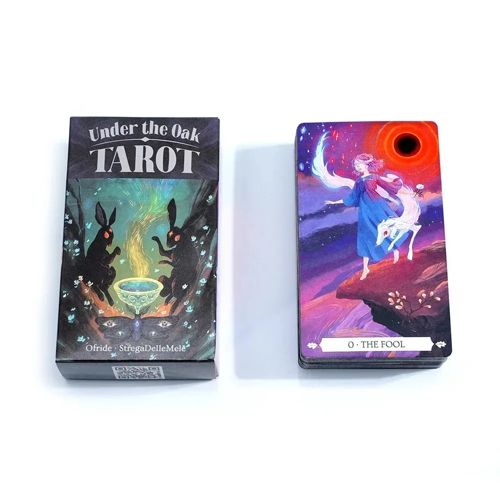Under The Oak 78pcs Cartes de Tarot Tarot Deck Unique Jeu de Plateau de Divination Combinant Faits et Fiction pour des Lectures Perspicaces — image 6