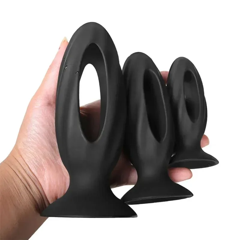 Wearable Silicone Anal Bead Butt Plug Prostate Massage Masturbation Sex Toys for Women Men Gay Adult Games Products 35/45/55 mm — image 1