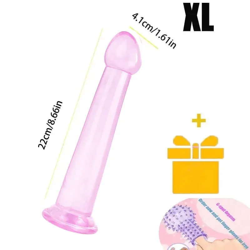 Dildo realistico trasparente Forte ventosa senza vibratore Masturbatore per donne Pene realistico anale Giocattoli del sesso per le donne Sex Shop 18 — image 15