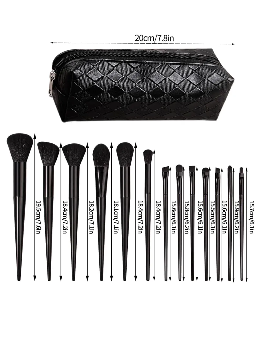 14-teiliges Make-up-Pinsel-Set mit Make-up-Pinseltasche, Kosmetikpinsel und modischer Make-up-Pinseltasche — image 6