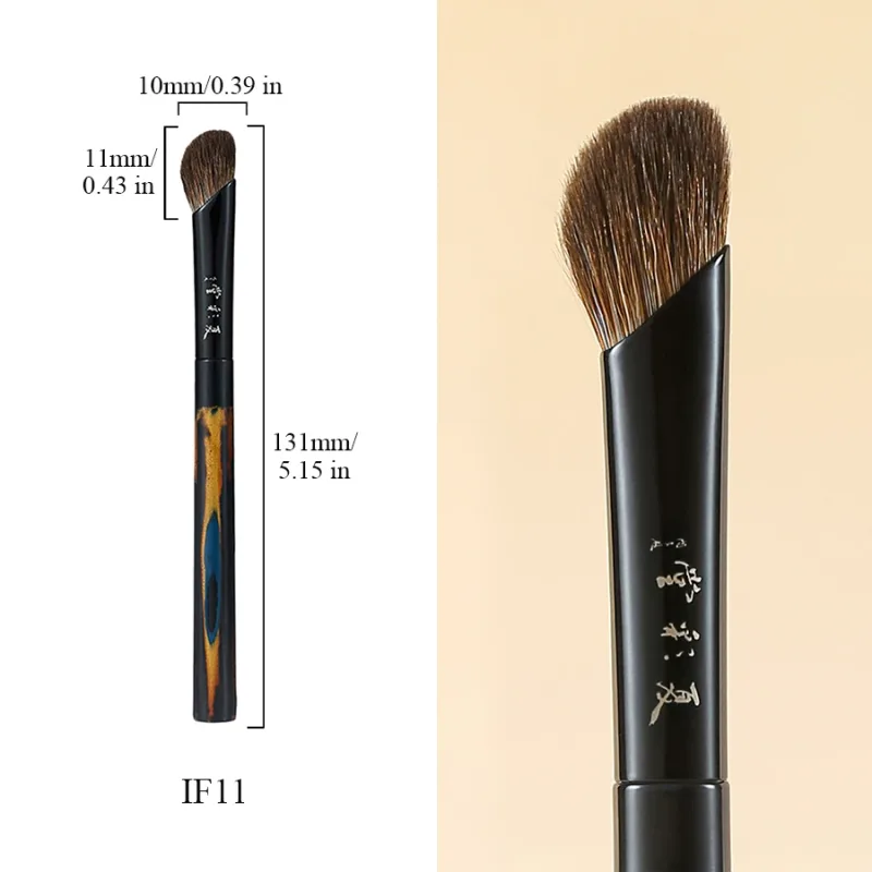 Morbido misto zibellino Lynx capelli di capra realizzato a mano pennello per trucco ombretto pennello per sfumare lusso lacca cinese manico pennelli per trucco — image 10