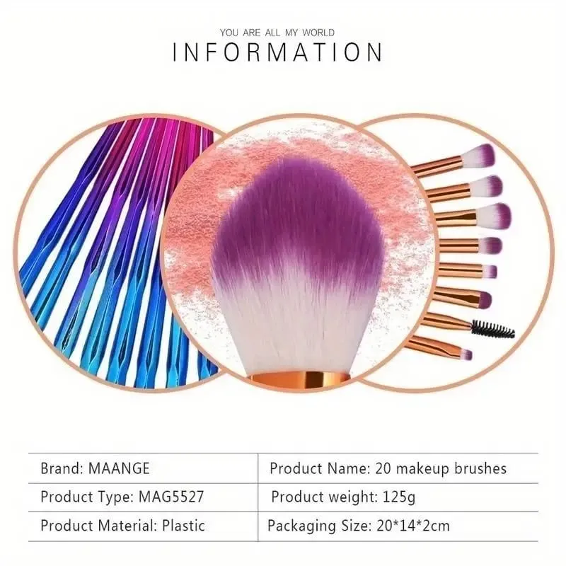 Ensembles de pinceaux de maquillage, fond de teint, sourcils, Eyeliner, correcteur de Blush, outils cosmétiques — image 5